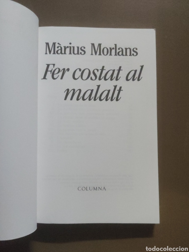 Libros de segunda mano: Fer costat al malalt. M&agrave;rius Morlans. - Foto 2
