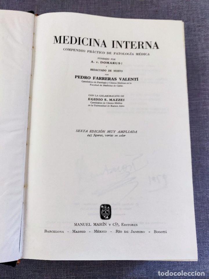 Libros de segunda mano: Libro Medicina Interna. - Foto 3