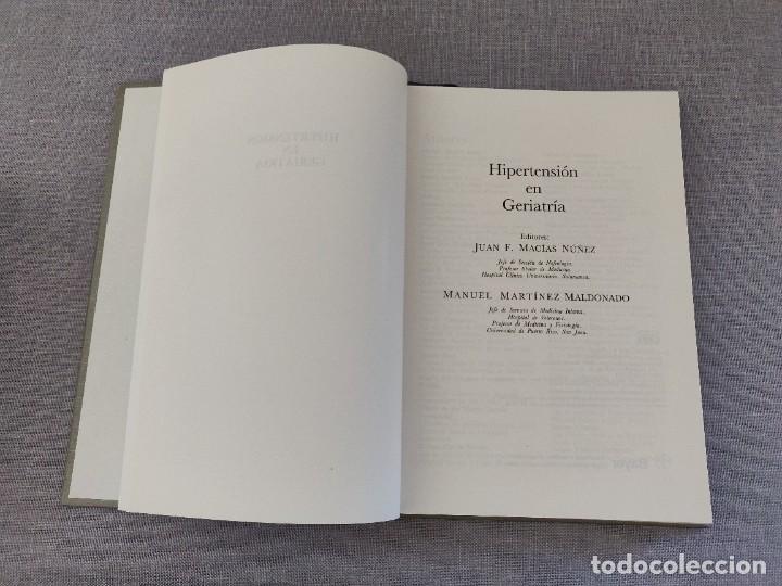 Libros de segunda mano: Libro Hipertension en Geriatria. - Foto 2