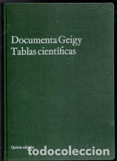 Libros de segunda mano: Documenta Geigy. Tablas cient&iacute;ficas. - Foto 1
