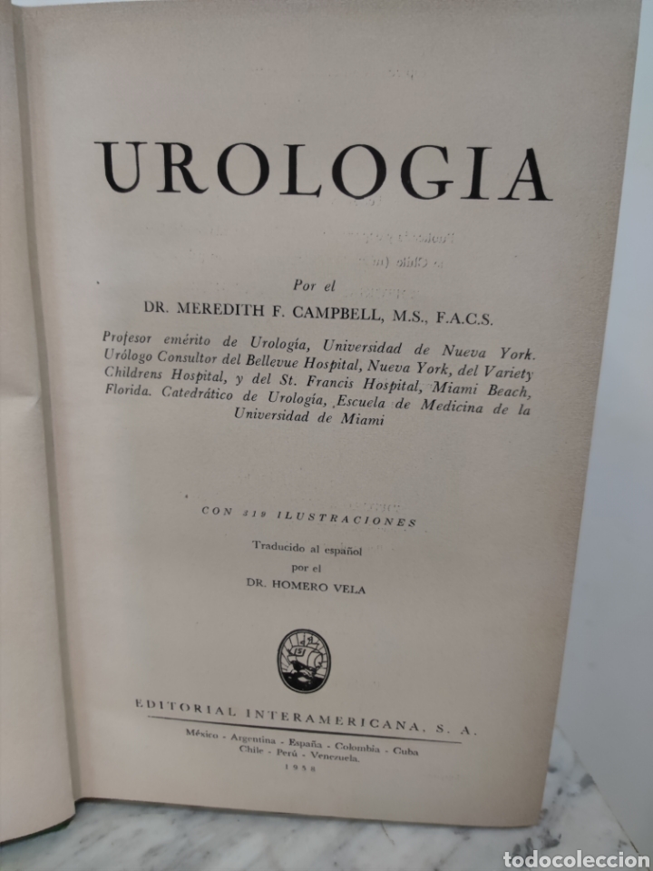 Libros de segunda mano: Urolog&iacute;a, Campbell 1958 - Foto 3