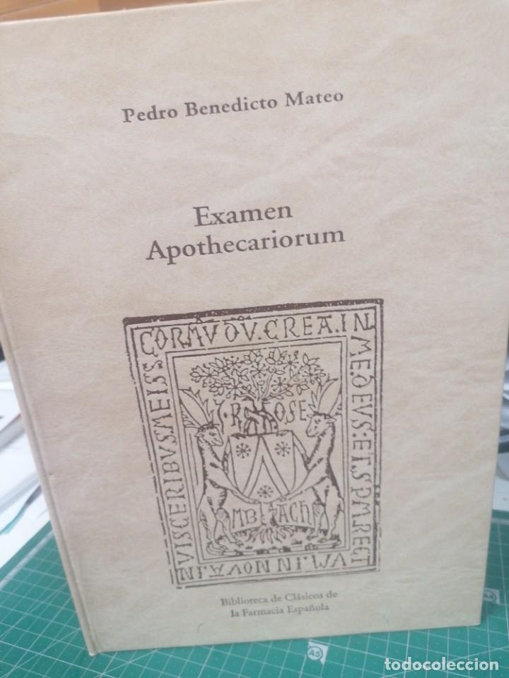 Libros de segunda mano: Pedro Benedict Mateo. Examen Apothecarium. Facsimil