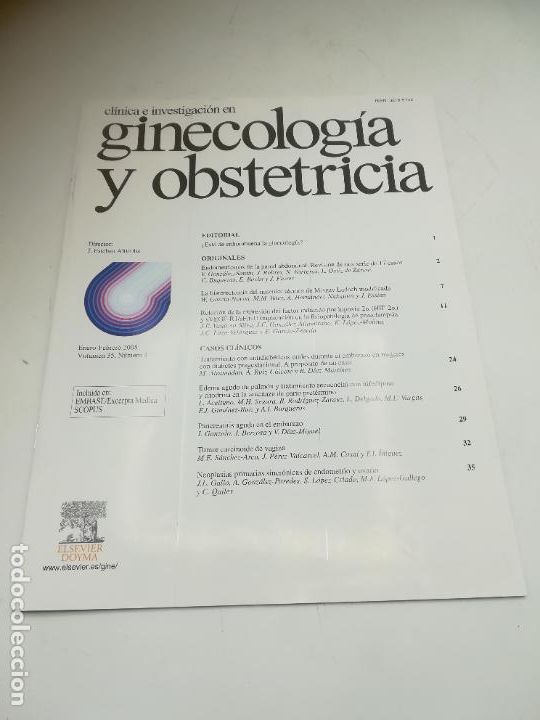 Libri di seconda mano: REVISTA MEDICA. CLINICA E INVESTIGACION EN GINECOLOGIA Y OBSTETRICIA. ENERO-FEBRERO 2008. N&ordm; 1