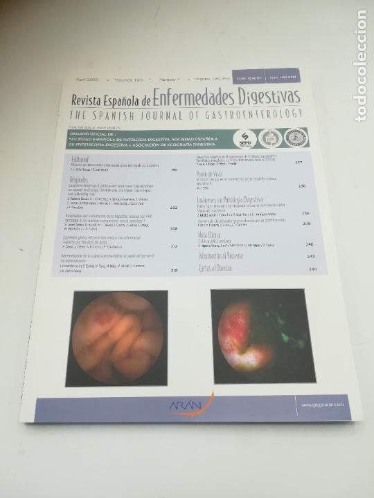 Libri di seconda mano: REVISTA ESPA&Ntilde;OLA DE ENFERMEDADES DIGESTIVAS. ABRIL 2008. VOLUMEN 100. N&ordm; 4. ED ARAN