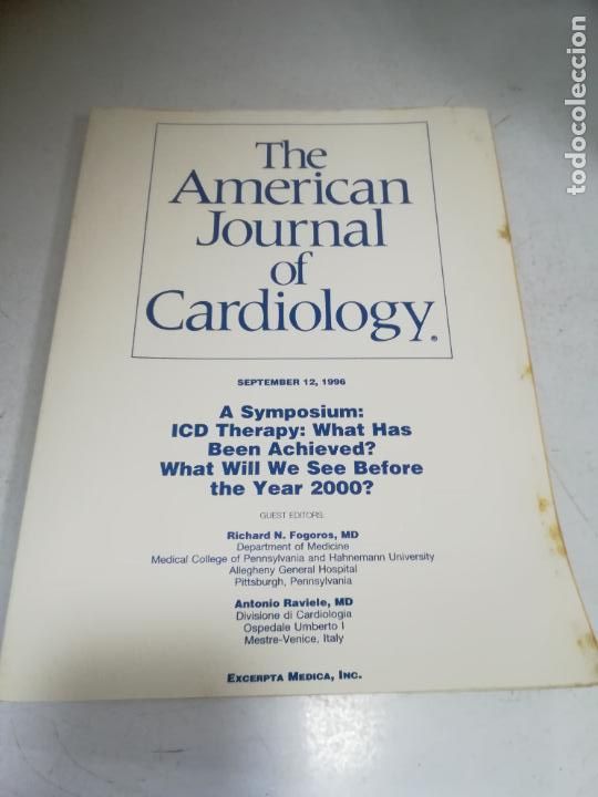 Second hand books: REVISTA M&Eacute;DICA. THE AMERICAN JOURNAL OF CARDIOLOGY. 1996. SEPTIEMBRE 12