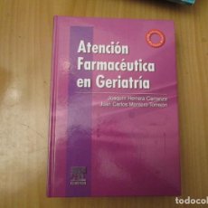 Libros de segunda mano: ATENCION FARMACEUTICA EN GERIATRIA