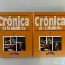 Libros de segunda mano: CRÓNICA DE LA MEDICINA 1 Y 2 (PREHISTORIA-1879 / 1880-1995) 2 TOMOS - VV.AA.. Lote 274548043