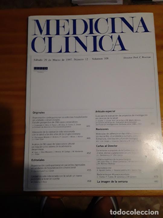 Libri di seconda mano: REVISTA DE MEDICINA, MEDICINA CLINICA, VOL 108, N- 12, 29 DE MARZO 1997..VER INDICE.