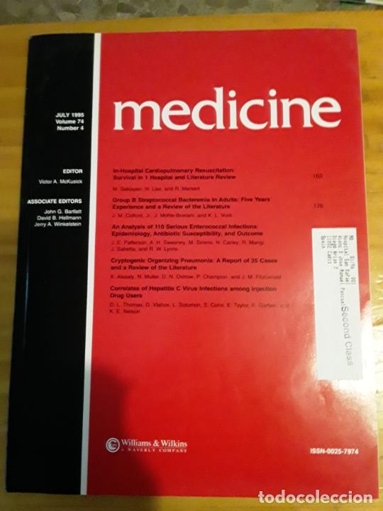 Libri di seconda mano: MEDICINE, JULY 1995, VOL- 74, N-4.VER INDICE.