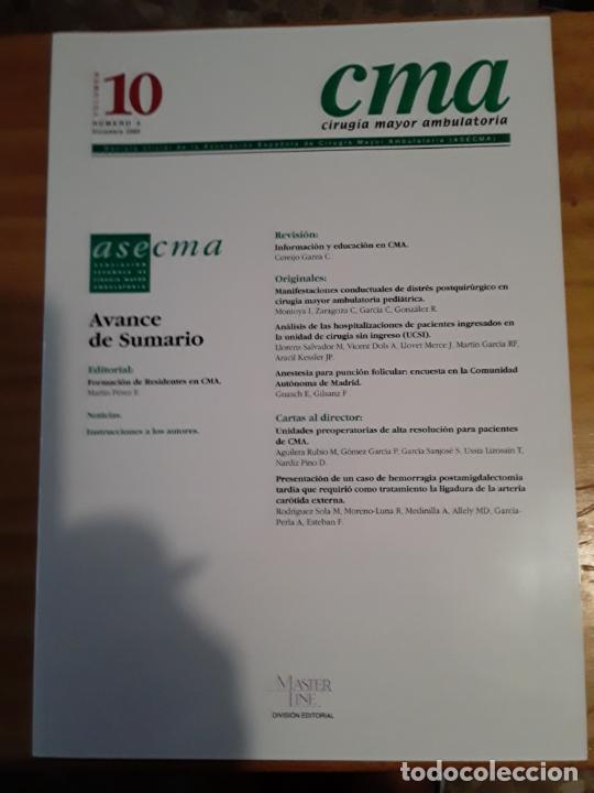 Libri di seconda mano: CMA, CIRUGIA MAYOR AMBULATORIA, VOL.10, N.4, DICIEMBRE 2005.VER INDICE.