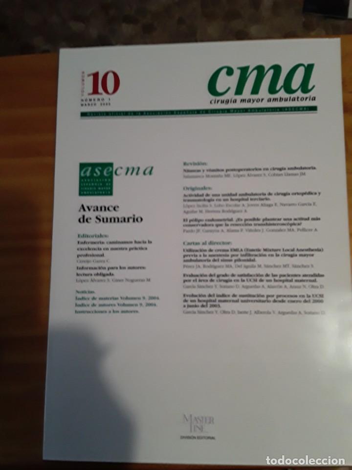 Libri di seconda mano: CMA, CIRUGIA MAYOR AMBULATORIA, VOL.10, N.1, MARZO 2005.VER INDICE.