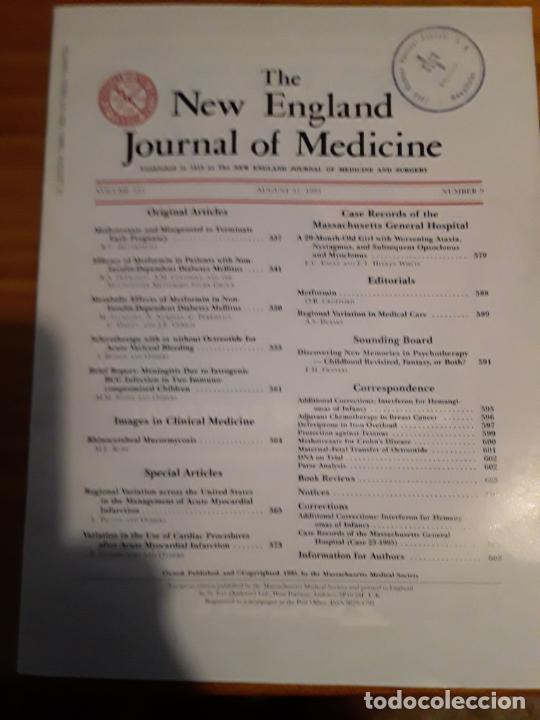 Second hand books: THE NEW ENGLAND JOURNAL MEDICINE, VOL.333, N.9, AUGUST 31, 1995. VER INDICE.