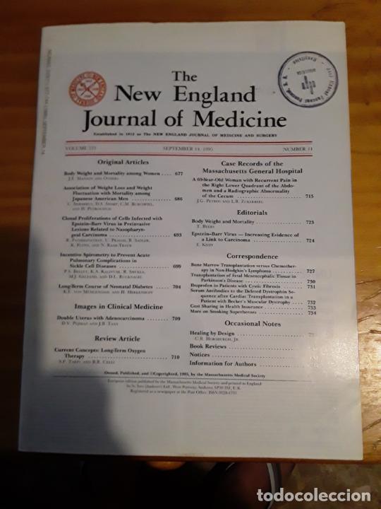 Second hand books: THE NEW ENGLAND JOURNAL MEDICINE, VOL.333, N.12, SEPTEMBER 14, 1995.VER INDICE.
