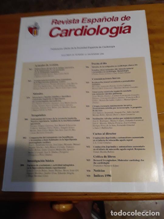 Second hand books: REVISTA ESPA&Ntilde;OLA DE CARDIOLOGIA,VOL.49, N.12,DICIEMBRE 1996.VER INDICE.