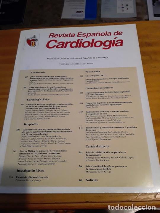 Second hand books: REVISTA ESPA&Ntilde;OLA DE CARDIOLOGIA,VOL.49, N.7,JULIO 1996.VER INDICE.