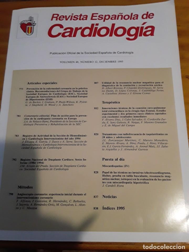 Second hand books: REVISTA ESPA&Ntilde;OLA DE CARDIOLOGIA,VOL.48,N.12,DICIEMBRE 1995.VER INDICE.