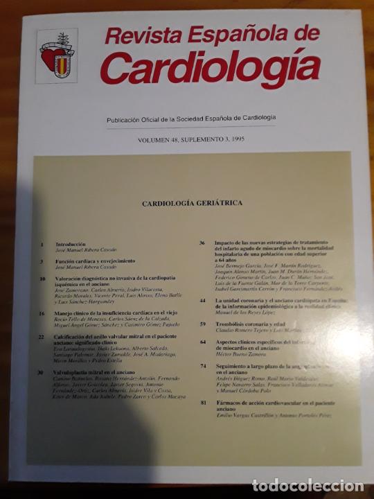 Second hand books: REVISTA ESPA&Ntilde;OLA DE CARDIOLOGIA,VOL.48, SUPLEMENTO 3, 1995.VER INDICE.