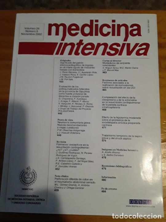 Libri di seconda mano: MEDICINA INTENSIVA, VOLUMEN 26, NUM. 9, NOVIEMBRE 2002.VER INDICE.