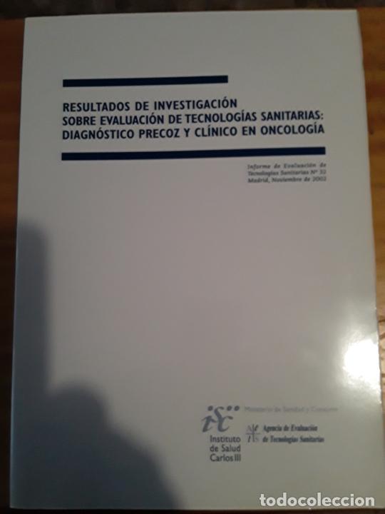 Libri di seconda mano: RESULT. DE INVEST. SOBRE EVALUACION DE TECNOLOGIAS SANITARIAS: DIAG. PRECOZ Y CLINICO.N.32, NOV.2002