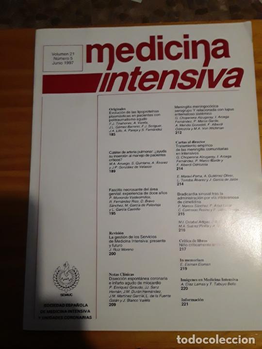 Gebrauchte B&uuml;cher: MEDICINA INTENSIVA, VOLUMEN 21, NUM. 5, JUNIO 1997.VER INDICE.