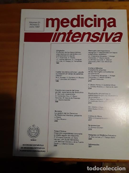Gebrauchte B&uuml;cher: MEDICINA INTENSIVA, VOLUMEN 21, NUM. 5, JUNIO 1997.VER INDICE.