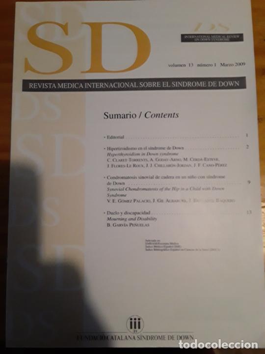 Gebrauchte B&uuml;cher: SD.REVISTA MEDICA INTERNACIONAL SOBRE EL SINDROME DE DOWN.VOL.13, N.1, MARZO 2009.VER INDICE.