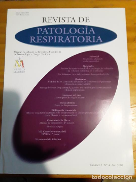 Gebrauchte B&uuml;cher: REVISTA DE PATOLOGIA RESPIRATORIA.VOL 5, N.4 A&Ntilde;O 2002.