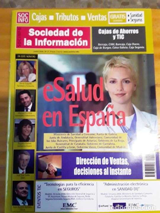 Libri di seconda mano: SOCIEDAD DE LA INFORMACION,JUNIO 2006, NUM.27.VER INDICE.