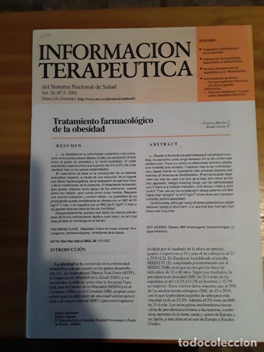 Libri di seconda mano: INFORMACION TERAPEUTICA DEL SISTEMA NACIONAL DE SALUD, VOL.26, N.5, 2002.VER INDICE.