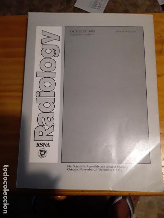 Libri di seconda mano: RADIOLOGY.OCTOBER 1995, VOL 197, N.1.VER INDICE.