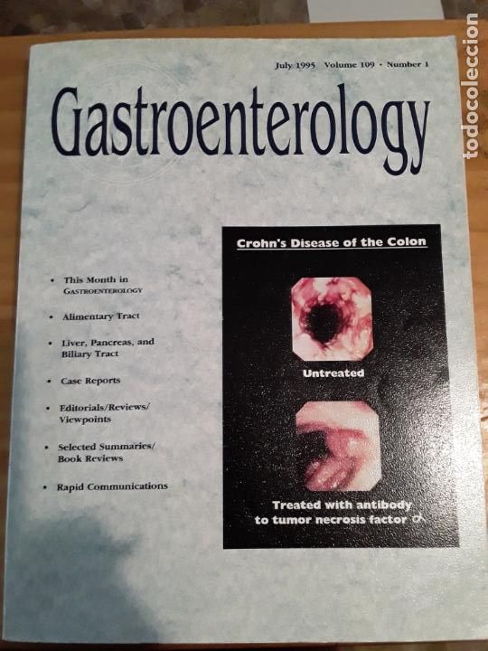 Libri di seconda mano: GASTROENTEROLOGY.,JULY 1995,VOL.109,N.1,VER INDICE.