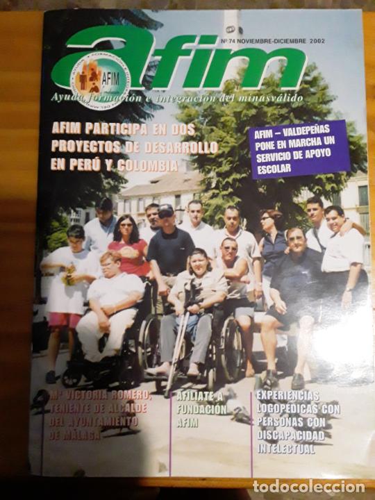 Libri di seconda mano: AFIM, N.74,NOV-DIC,2002.AYUDA, FORMACION E INTEGRACION DEL MINUSVALIDO.VER INDICE.