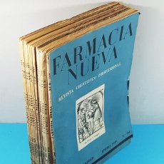 Libros de segunda mano: LOTE 12 NUMEROS FARMACIA NUEVA REVISTA CIENTIFICO PROFESIONAL (AÑO 1949 COMPLETO) Nº 144 A 155