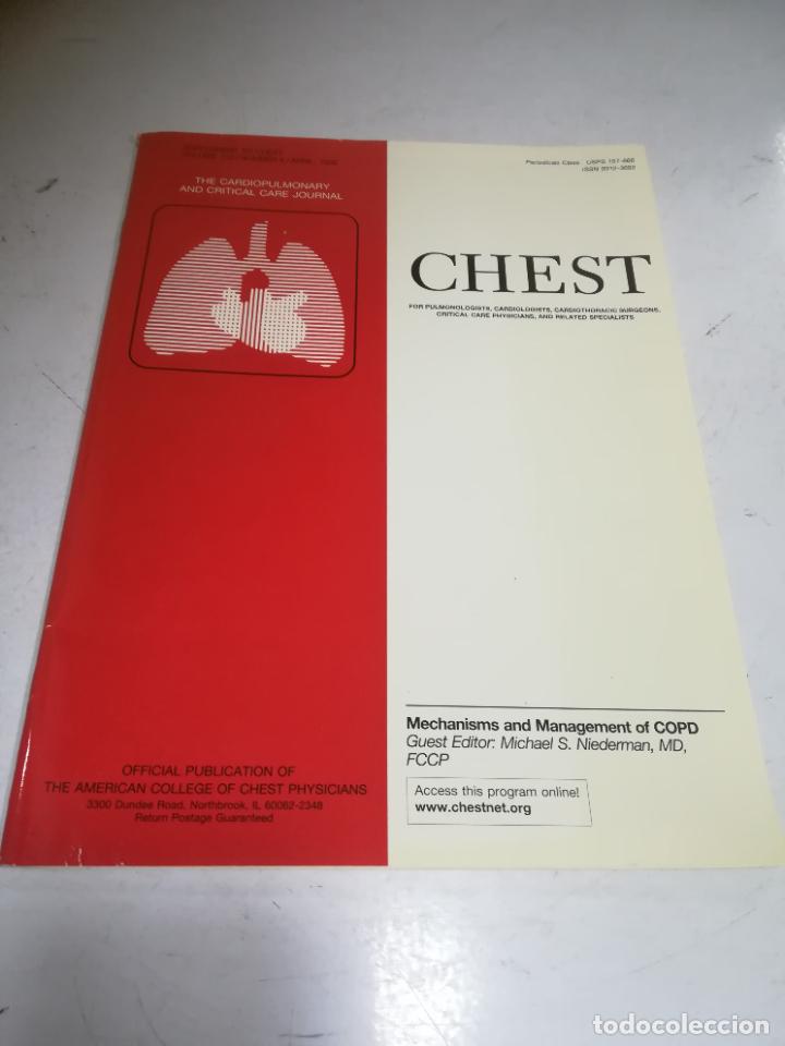 Livres d'occasion: REVISTA M&Eacute;DICA INGLESA. SUPLEMENTO CHEST. VOLUME 113. N&ordm; 4. ABRIL 1998. VER &Iacute;NDICE