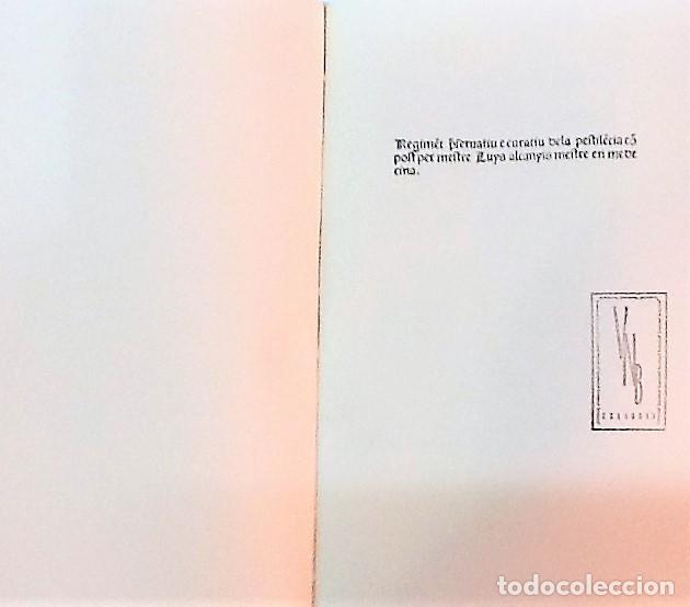 Second hand books: LLUIS ALCANYIS ... REGIMENT PRESERVATIU E CURATIU DE LA PESTILENCIA ... 1992