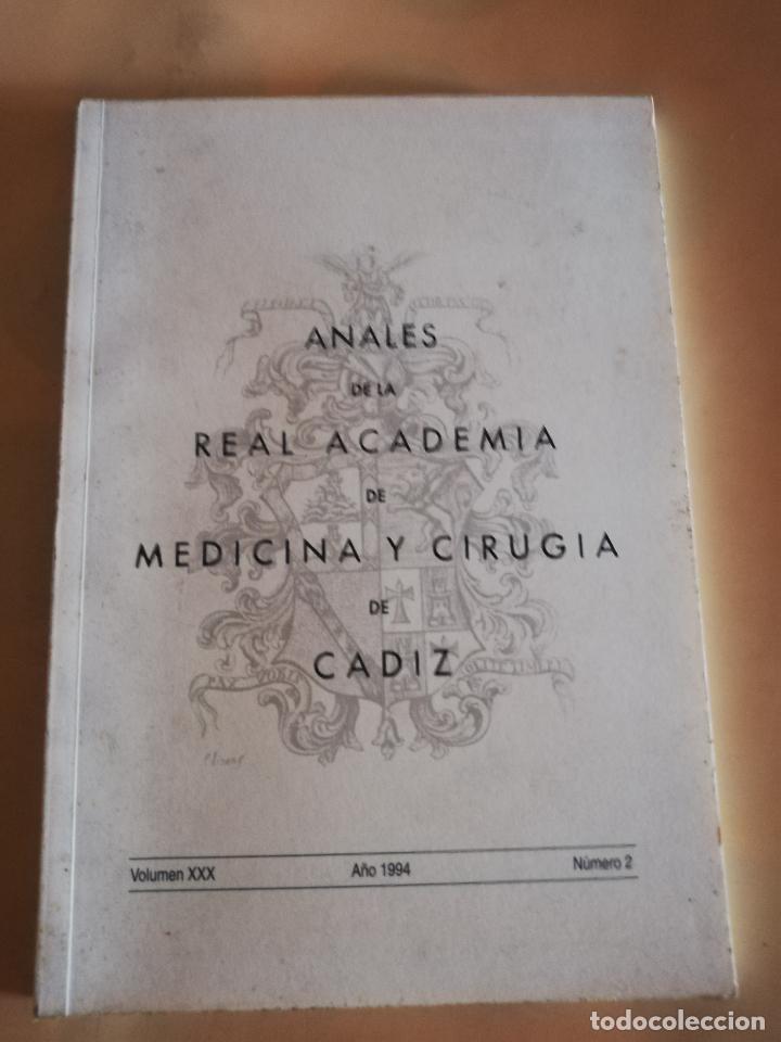 Libri di seconda mano: ANALES DE LA REAL ACADEMIA DE MEDICINA Y CIRUGIA DE CADIZ NUMERO 2.VOL.XXX.1994. 123 PAGS.