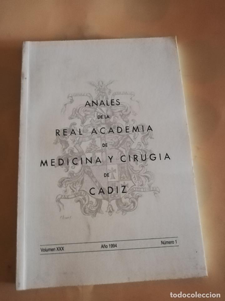 Libri di seconda mano: ANALES DE LA REAL ACADEMIA DE MEDICINA Y CIRUGIA DE CADIZ NUMERO 1.VOL.XXX.1994. 201 PAGS.