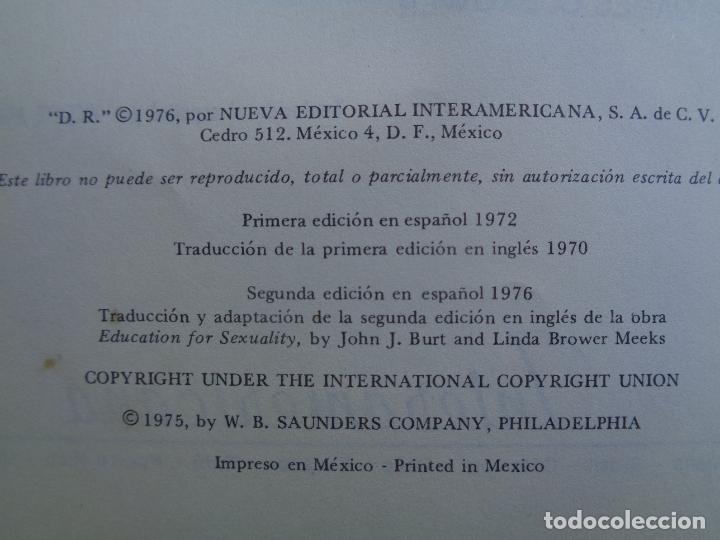 Libros de segunda mano: EDUCACI&Oacute;N SEXUAL, BURT MEEKS. 1976 - Foto 2