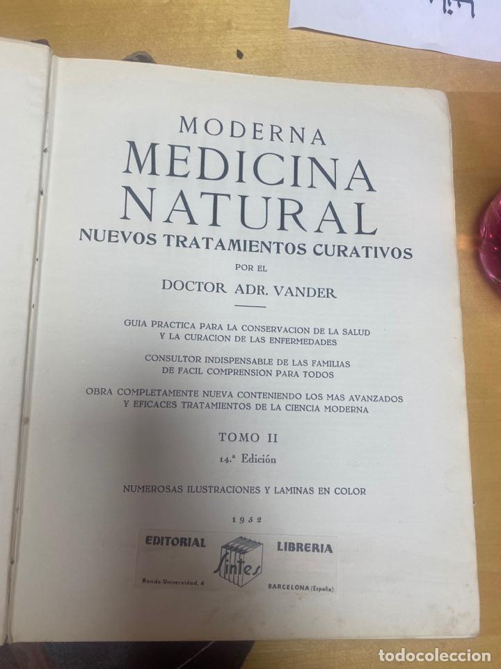 Libros de segunda mano: 1952.- MEDICINA NATURAL. VANDER. - Foto 2