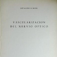 Libros de segunda mano: SALCEDO DE MIGUEL, JOSÉ. VASCULIZACIÓN DEL NERVIO ÓPTICO. 1966.