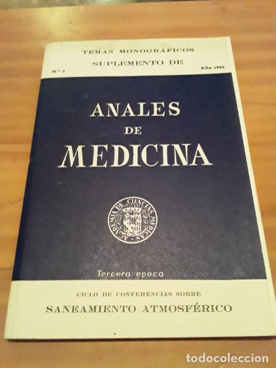 Second hand books: TEMAS MONOGRAFICOS.SUPLEMENTO DE ANALES DE MEDICINA.NUM.3, A&Ntilde;O 1966.131 PAGINAS.