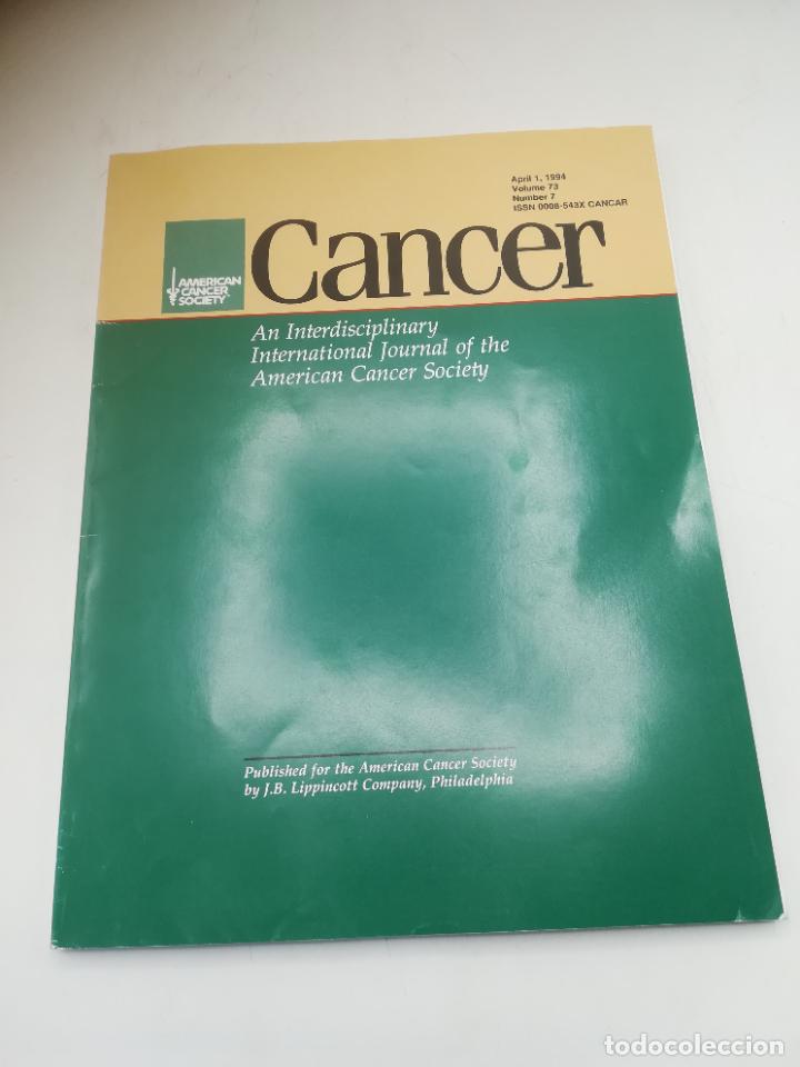 Second hand books: REVISTA MEDICINA. C&Aacute;NCER. AMERICAN CANCER SOCIETY. 1 ABRIL 1994. VOL 73. N&ordm; 7. VER SUMARIO