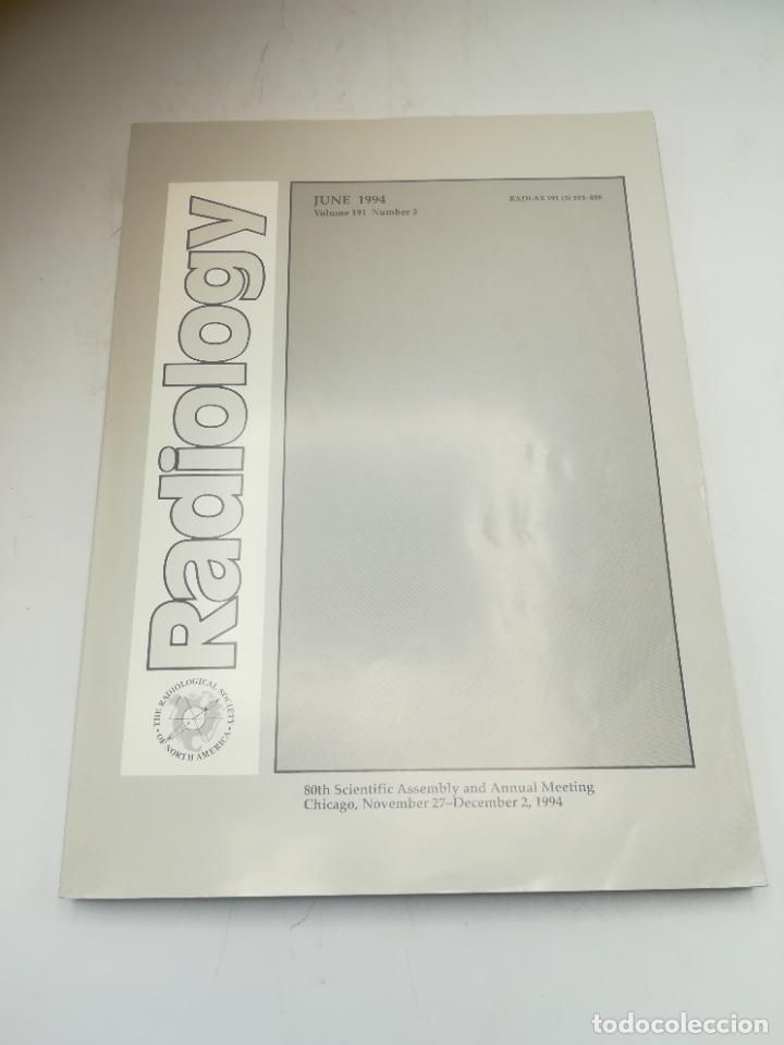 Second hand books: REVISTA MEDICINA. RADIOLOGY. JUNIO 1994. N&ordm; 191. N&ordm; 3. NORTEAM&Eacute;RICA. VER SUMARIO