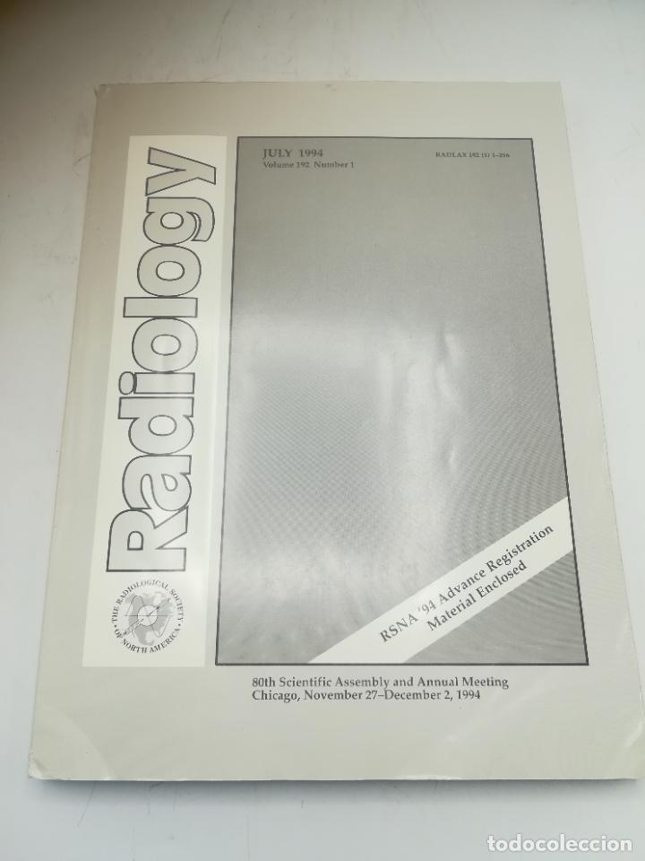 Second hand books: REVISTA MEDICINA. RADIOLOGY. JULIO 1994. N&ordm; 192. N&ordm; 1. NORTEAM&Eacute;RICA. VER SUMARIO