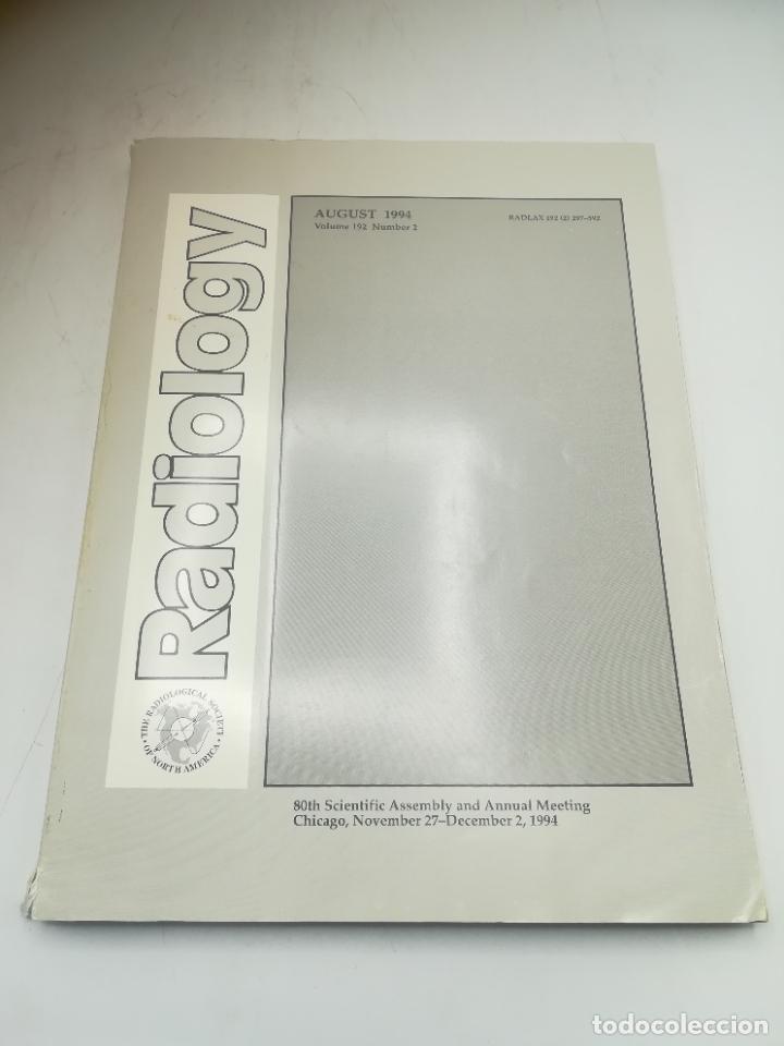 Second hand books: REVISTA MEDICINA. RADIOLOGY. AGOSTO 1994. N&ordm; 192. N&ordm; 2. NORTEAM&Eacute;RICA. VER SUMARIO