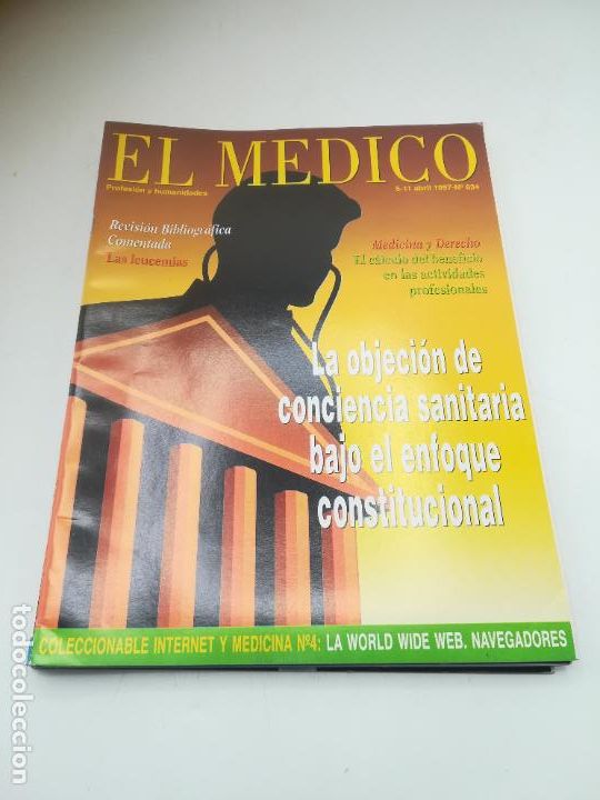 Libri di seconda mano: REVISTA EL MEDICO. PROFESI&Oacute;N Y HUMANIDADES. 5-11 ABRIL 1997. N&ordm; 634. CONCIENCIA SANITARIA
