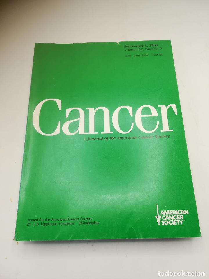 Libri di seconda mano: REVISTA CANCER. 1 SEPTIEMBRE 1988. VOL 62. N&ordm; 5. AMERICAN CANCER SOCIETY. VER SUMARIO