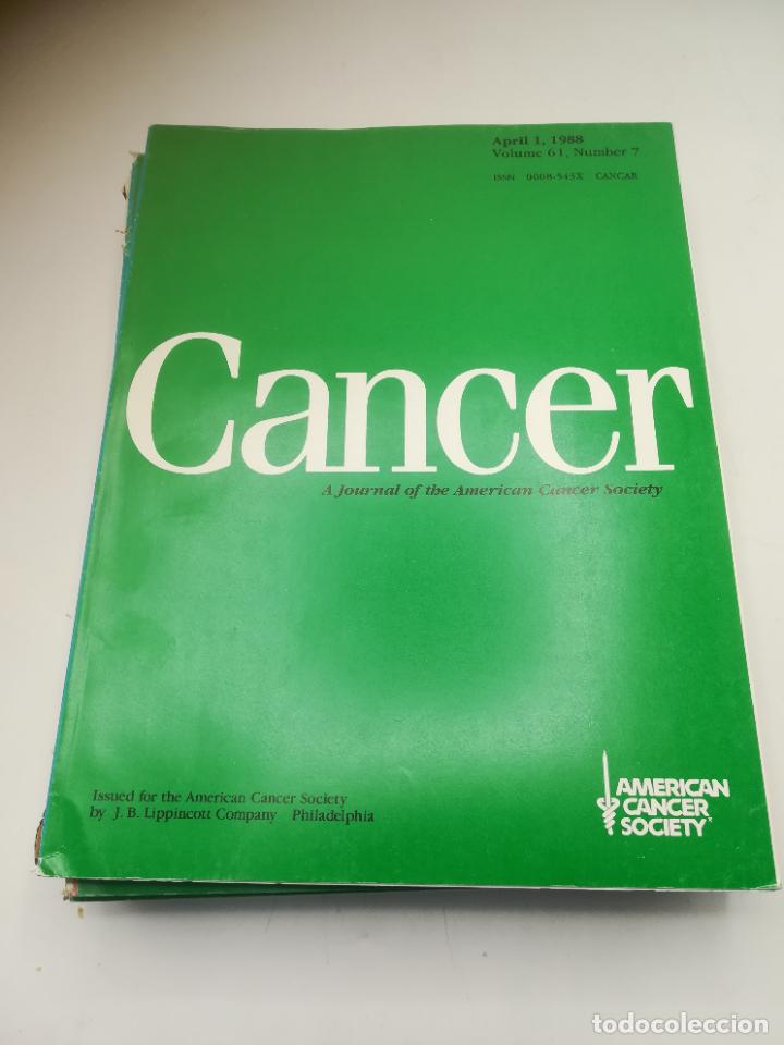 Libri di seconda mano: REVISTA CANCER. 1 ABRIL 1988. VOL 62. N&ordm; 7. AMERICAN CANCER SOCIETY. VER SUMARIO