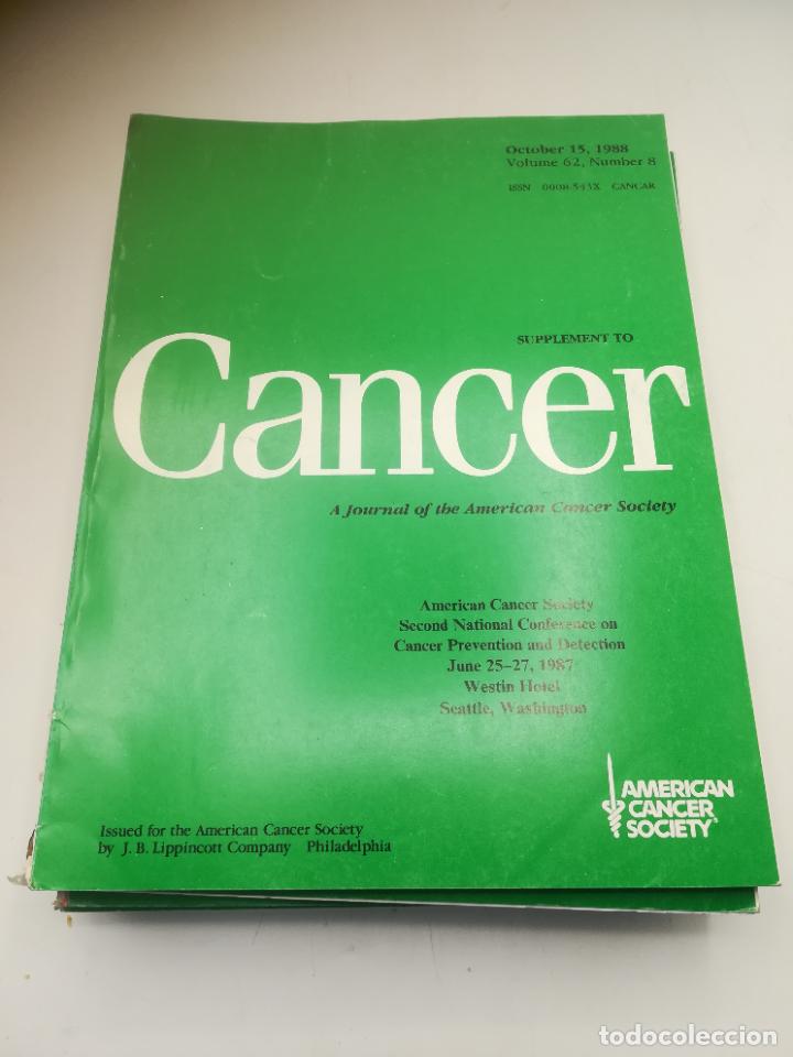 Libri di seconda mano: REVISTA CANCER. 15 OCTUBRE 1988. VOL 62. N&ordm; 8. AMERICAN CANCER SOCIETY. VER SUMARIO