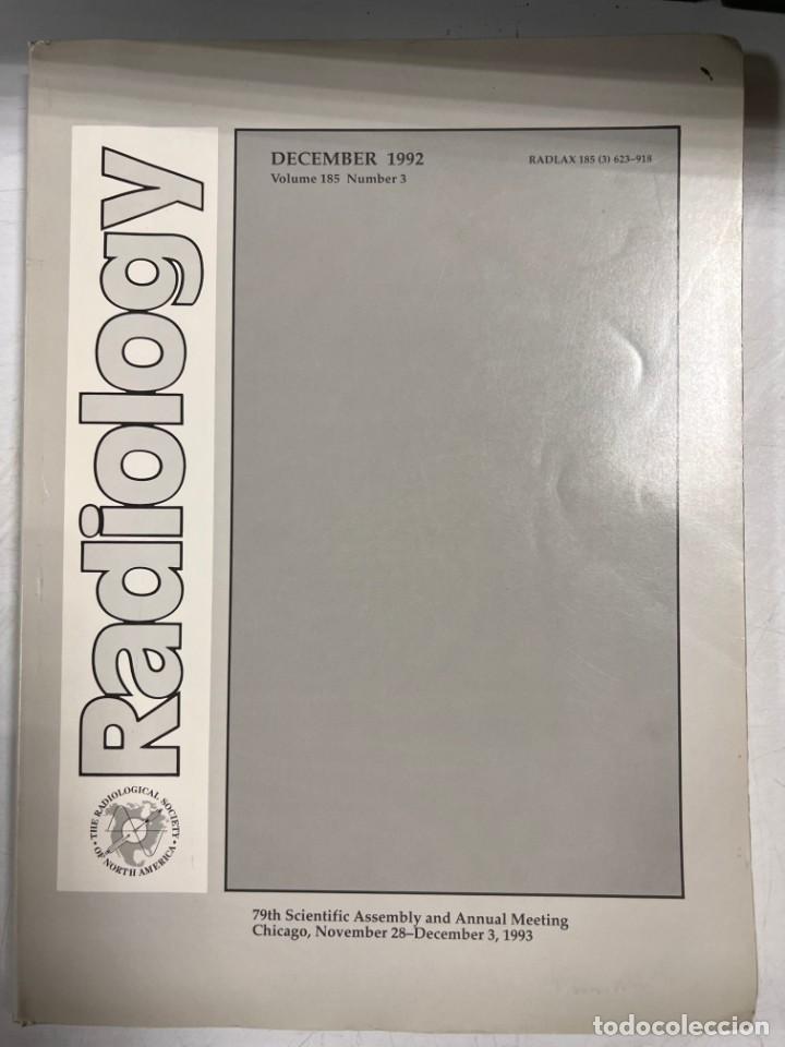 Gebrauchte B&uuml;cher: REVISTA MEDICINA. RADIOLOGY. DICIEMBRE 1992. VOLUMEN 185. N&ordm; 3. NORTEAM&Eacute;RICA. VER SUMARIO